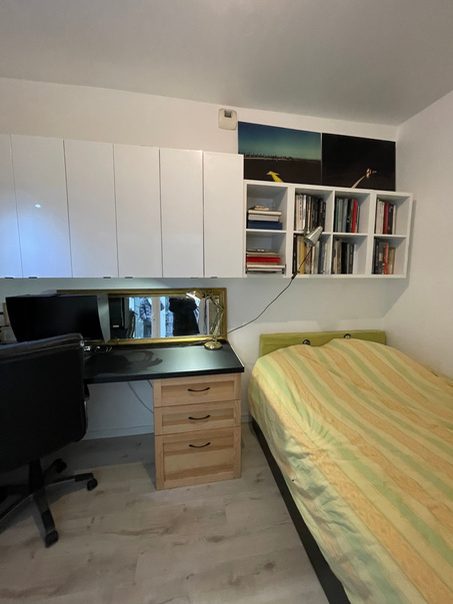 Bureau avec coin couchage invités, après l’intervention (vue 3)